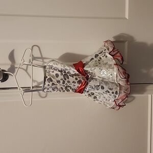 4T Silver Leopard Print Costume